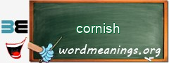 WordMeaning blackboard for cornish